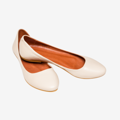 Picture of Round-toe ballet flats, a classic and versatile style of women's footwear